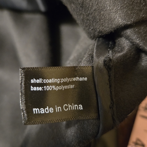 LANE BRYANT 18 Black Faux Leather Jacket Snap Front Drawstring Lightweight - Picture 12 of 12